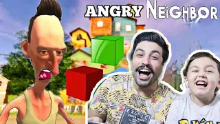 KIZGIN KOMŞUNUN EVİNDEKİ GİZEMLİ RENKLİ KUTULAR?! | ANGRY NEIGHBOR FİNAL!