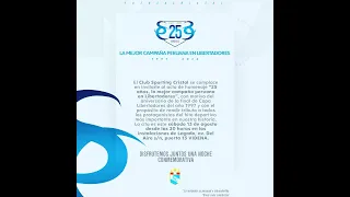 ESPECIAL CAMPAÑA DE SPORTING CRISTAL EN LA COPA LIBERTADORES DE AMÉRICA 1997.