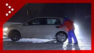 Madonna di Campiglio, torna la neve: auto in difficoltà