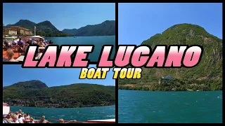 LAKE LUGANO Boat Trip: Lugano to Melide - Switzerland (4k)