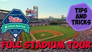 CITIZENS BANK PARK- FULL STADIUM TOUR (TIPS AND TRICKS BY A FORMER STADIUM EMPLOYEE)