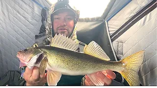 Red Lake Early Ice Walleye Fishing {Catch, Clean, Cook}