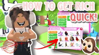 How to get Rich *QUICK* In Adopt Me Without Robux! (100% Working)