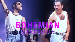 THE BEST BOHEMIAN RHAPSODY COMPARISON ON YOUTUBE◾️ Rami Malek VS Freddie Mercury MOVIE LIVE AID CLIP