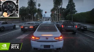 BMW M6 F13 Driving in Rain - Immersive Realistic ULTRA Graphics | GTA 5