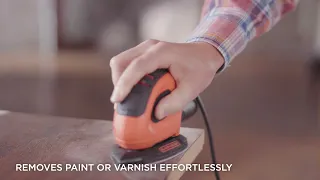 How to use the BLACK+DECKER 55W Corded Mouse Sander