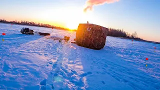 Рыбалка с ночевкой.Не ожидали что здесь клюнет эта рыба.Жерлицы 2021.