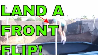 How To Do A Frontflip On A Trampoline And Land It!