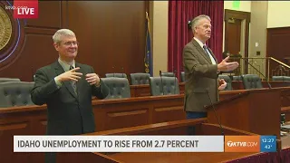 Gov. Brad Little addresses issues about Idaho's economy