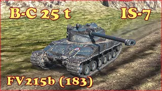 FV215b (183), IS-7, Bat.-Châtillon 25 t - WoT Blitz UZ Gaming