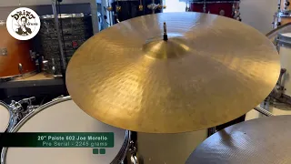 DRIFT DRUMS - 20" Paiste 602 Joe Morello Pre Serial 2245gr