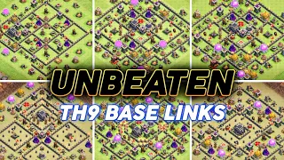 Best [ Top 10 ] TH9 War/Trophy/Farming Base Links | New Town Hall 9 Base Designs - Clash Of Clans