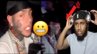 Tekashi 6ix9ine Gets Punched In The Back Of The Head As He Leaves A Miami Nightclub With His Crew