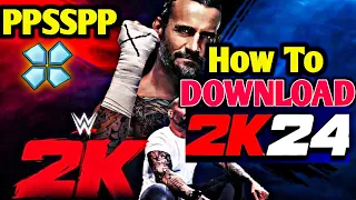 WWE 2K24 PSP GAME Tutorial || Graphics And Entrance Pac🔥😱 2K24 ps2 ISO #wwe2k23psp