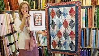 Donna's Half Square RECTANGLE Method - Diamonds Quilt!