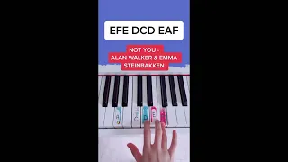 Not You - Alan Walker & Emma Steinbakken (Piano Tutorial) #notyou #alanwalker #easypianotutorial