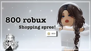 ~ 800 robux shopping spree 🛍️🛒 ~