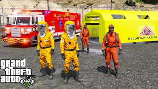 GTA 5 Firefighter Mod New Hazmat Level A Suits - Responding To A Chlorine Leak At Chemical Factory