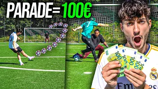 WIR GEBEN UNSEREM TORWART 100€ PRO PARADE in dieser FUßBALL CHALLENGE