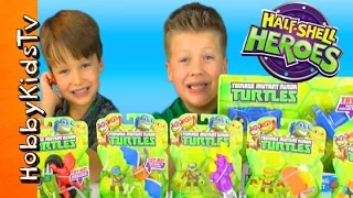 TMNT Half-Shell Hero MEGA Toy Play! Teenage Mutant Ninja Turtles by HobbyKidsTV
