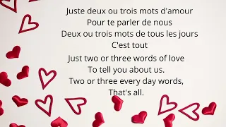 La Déclaration D'Amour by France Gall English Lyrics French Paroles ("Declaration of Love")