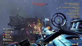 Scorch beast queen VS gauss minigun