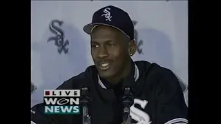 1994 Michael Jordan Signs Chicago White Sox Baseball Contract - Press Conference - February 7, 1994