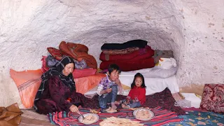 Living in a cave hut | like 2000 years before today |Hard life in cave| Village life in Afghanistan