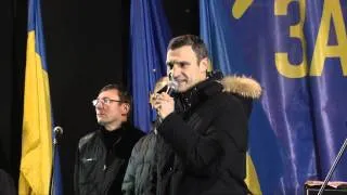 Кличко: Люди не підуть з Майдану, як на це сподівається Янукович