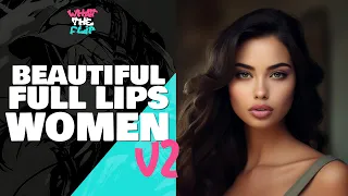 Beautiful Full Lips Women V2 (AI Art) - Let me know your favourite