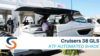 Cruisers Yachts 38 GLS with SureShade Boat Shade