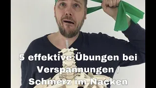 Die fünf besten Übungen gegen Nackenschmerzen oder Verspannung.