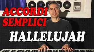 #47 HALLELUJAH (Leonard Cohen) - Tutorial Pianoforte - Accordi facili