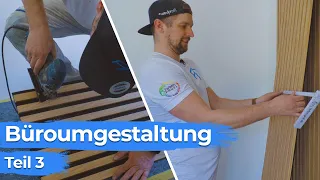 Moderne Büroumgestaltung Teil 3 - Gestaltungsidee mit Holzpaneelen