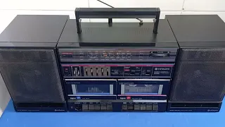 Đã bán! Cassette Hitachi TRK-W540W còn đẹp, hoạt động tốt, có line in kết nối đt, tiếng hay.