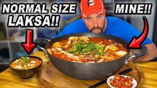 Lisa's Undefeated Spicy Malaysian Laksa Noodle Soup Challenge in Darwin, Northern Territory!!