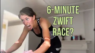 ZWIFT Tiny Race 1 of 4 (A-Grade) - The Most Intense 6-Minutes of My Life