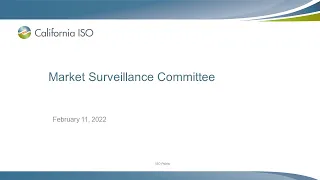 Feb 11, 2022 - Market Surveillance Committee