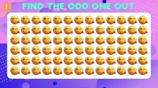 FIND THE ODD ONE OUT | find the odd EMOJI #emojichallenge #findtheoddemojiout