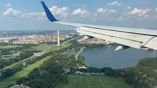 River Visual Landing - Delta Airlines - Boeing 757-200 - Washington DC (DCA)