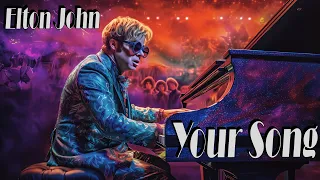 Your Song - Elton John - Lyrics - But every lyric is an AI generated image