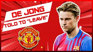 🛑 LEAVE NOW : Barcelona issue ultimatum to Frenkie de Jong | Man united transfer news