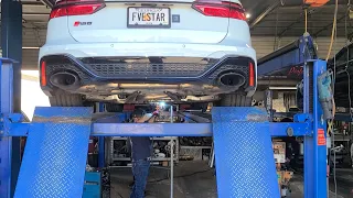 RS6 Straight Pipe exhaust, resonator and center muffler delete