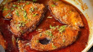 मछली फ्राई और मछली सालन ऐसे बनाए खाने वाले बार बार बोले || fish curry || fish fried || fish gravy ||