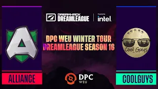 Dota2 - Alliance vs. Coolguys - Game 1 - DPC WEU Winter Tour - DreamLeague Season 16