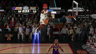 NBA Jam 76ers Allen Iverson Vs Shaq, Kobe, Nash, Lebron