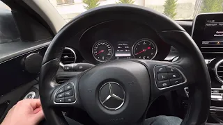 Обзор w205 , расход топлива  зимой Mercedes C220d 2016 года.,ручная механика .