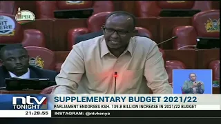 Current financial year budget increased by KSh.139.8B