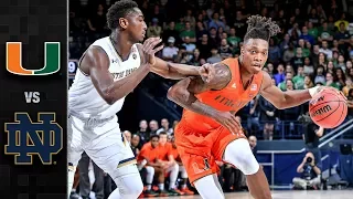 Miami vs. Notre Dame Basketball Highlights (2017-18)