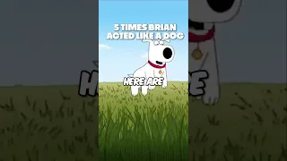 5 Times Brian Acted Like A Real Dog 😂 #familyguy #viral #trending #dog